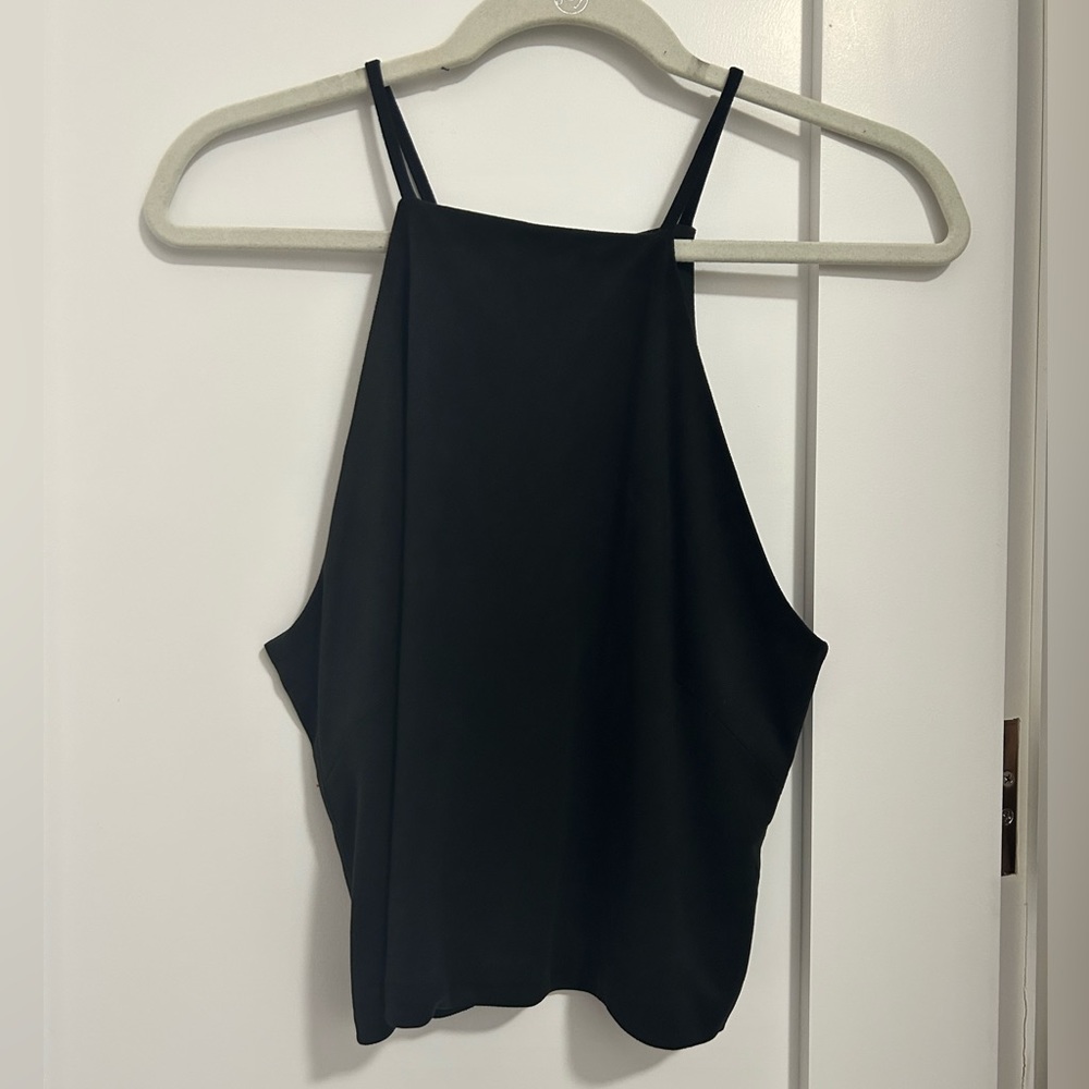 Olivaceous Black Suede Top